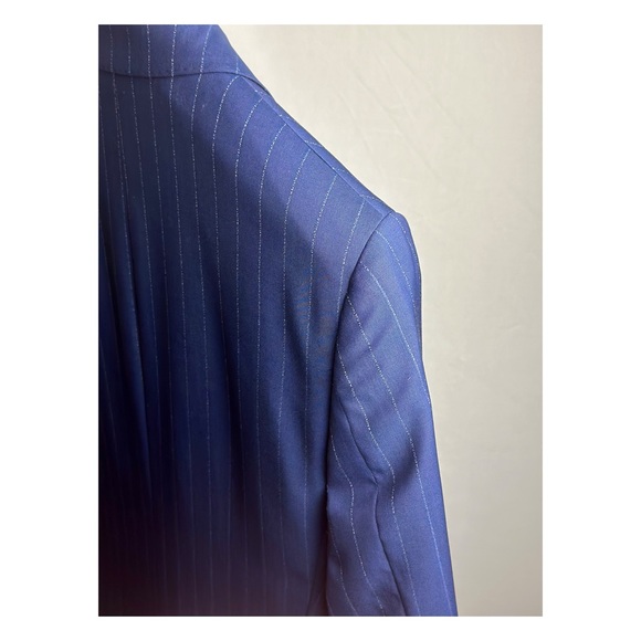 LANIFICIO F.LLI CERRUTI OXYGEN Slim Italian 140s Wool Stripe Men’s Suit Size 34R - Picture 10 of 10
